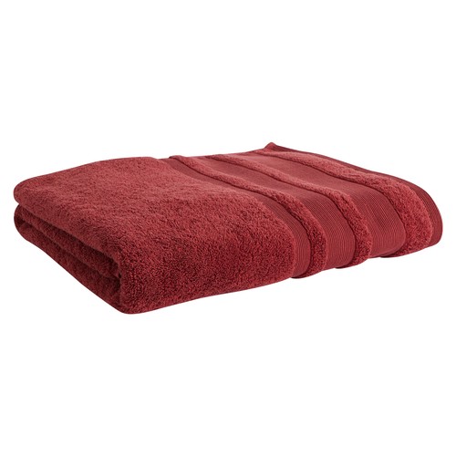 Toalla lisa de baño Red Ochre, 650g/m² de densidad, ACTUEL.