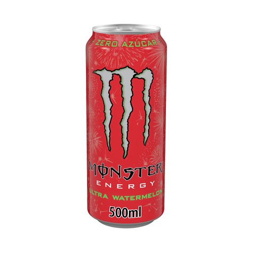 Bebida energética con sabor a sandía MONSTER ULTRA lata de 500 cl