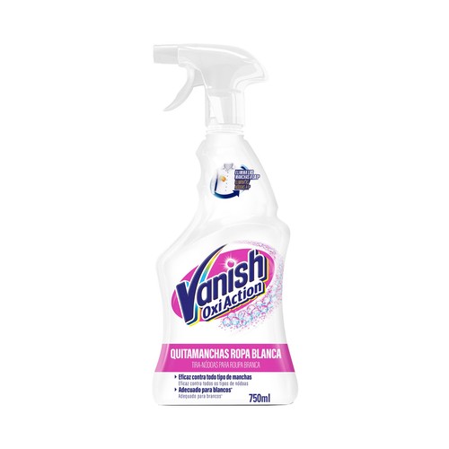 VANISH Quitamanchas para ropa blanca sin lejía, VANISH spray 750 ml
