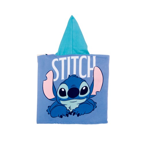 Poncho infantil 50x50cm 240grs microfibra. LILO&STICH