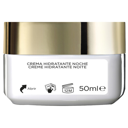 L´ORÉAL PARIS Crema de noche con acción hidratante, especial pieles maduras L'ORÉAL PARIS Age perfect 50 ml.