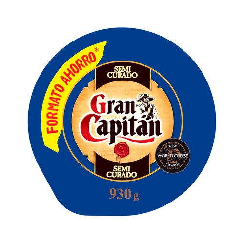 GRAN CAPITÁN Queso mezcla semicurado mini 930 g.