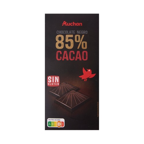 Chocolate negro 85 % cacao PRODUCTO ALCAMPO tableta 100 g.