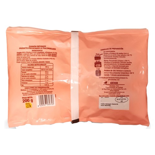 AUCHAN Gambón empanado panko 200g