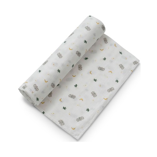 Pañal de tela, diseño koala, color blanco, INTERBABY.