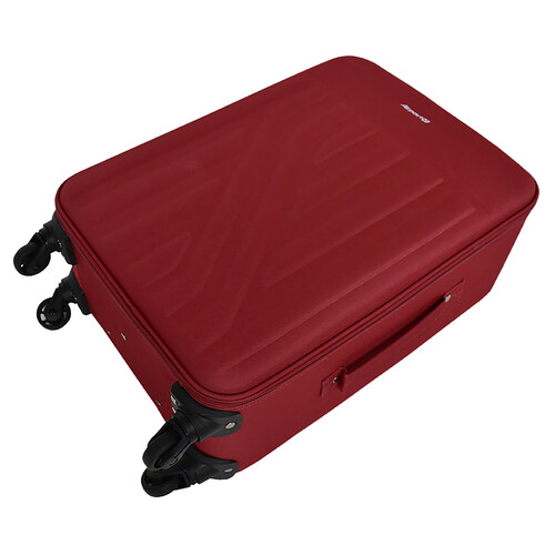 Maleta grande tipo trolley rígido de 71cm 4 ruedas, color rojo, AIRPORT.