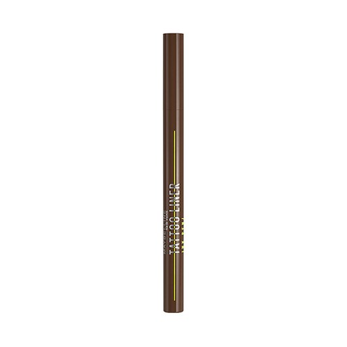 MAYBELLINE Tattoo liner ink tono 882 Pitch brown Delineador (eyeliner) ultra-preciso y de larga duración (24 horas).