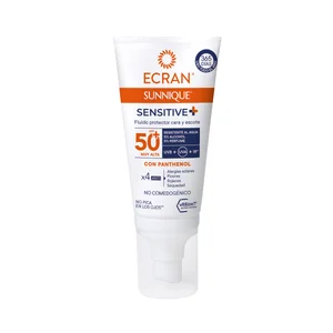 ECRAN Sunnique sensitive+ Protector solar para cara y escote con FPS 50+ (muy alto) 50 ml.