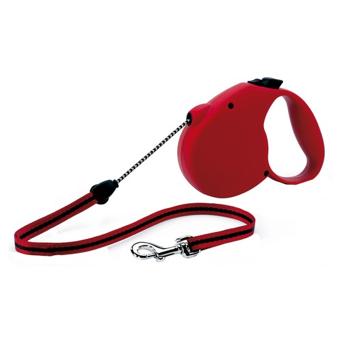 FLEXI Correa para perro de cordón rojo FLEXI 5 metros Talla-M