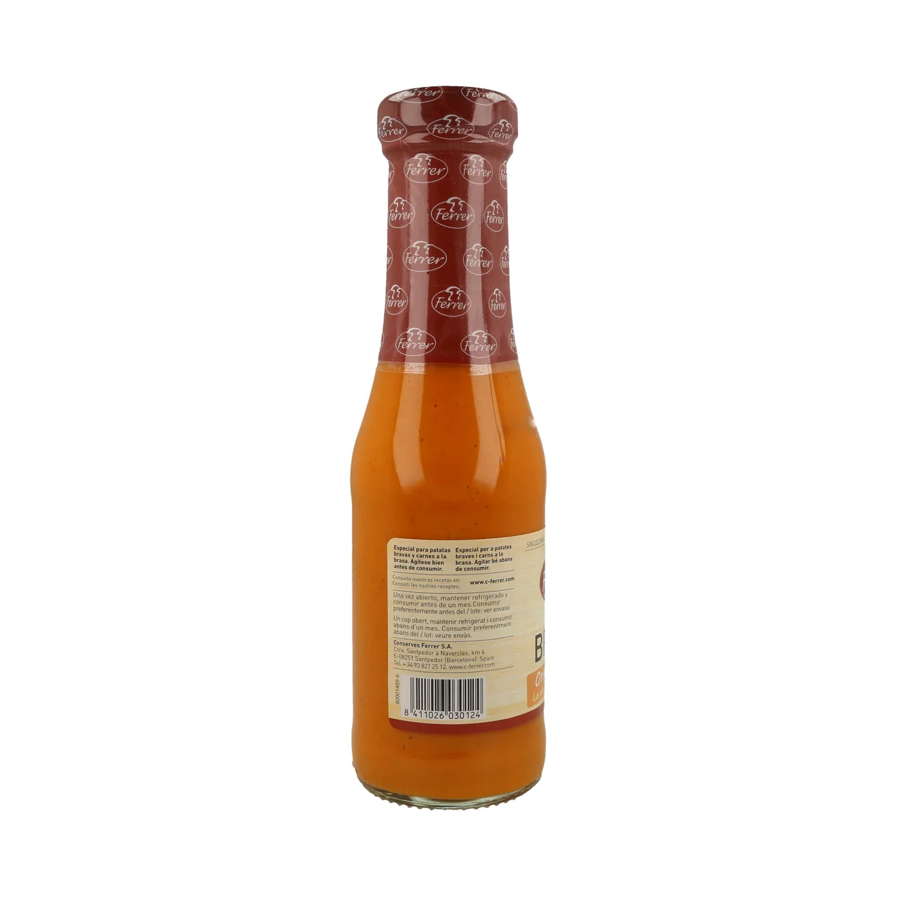 Salsa brava especial patatas frasco de 250 g.