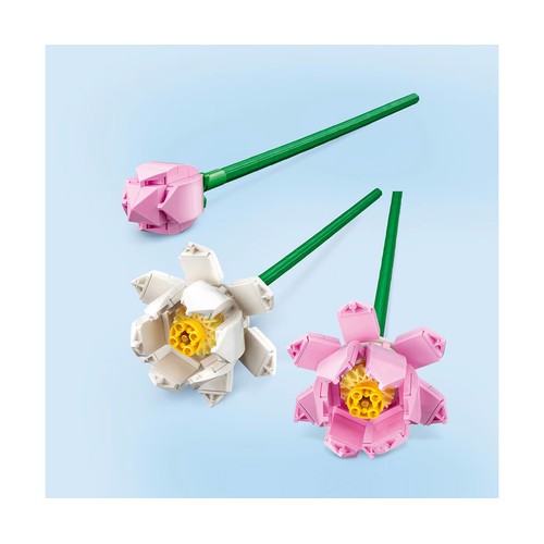 Flores de loto LEGO Flowers 40647, 220 piezas.