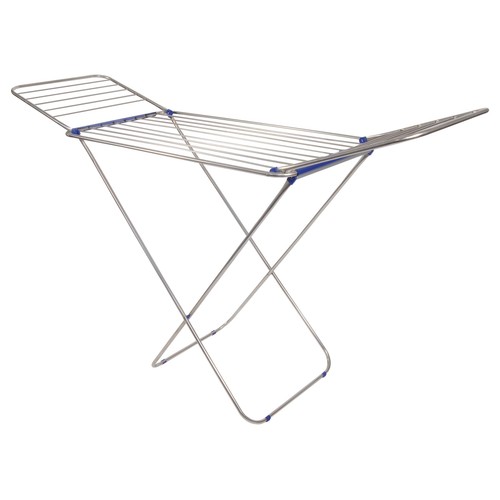 Tendedero plegable de aluminio Amplitud de secado: 18 metros lineales, 175x55x110cm IDEALCASA