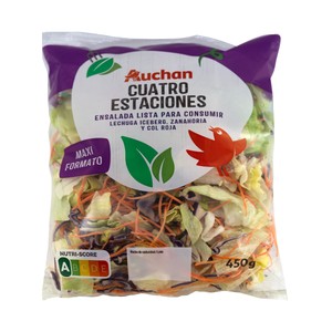 Imagen de AUCHAN Ensalada maxi 4 estaciones bolsa de 450 g. Producto Alcampo
