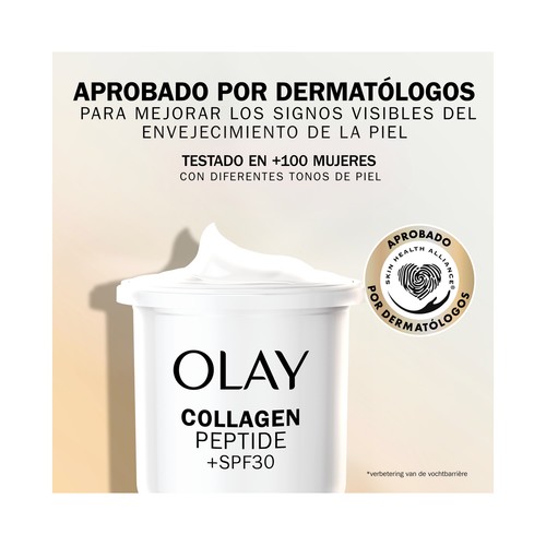 OLAY Collagen peptide Crema de día reparadora e hidratante con FPS 30 50 ml.
