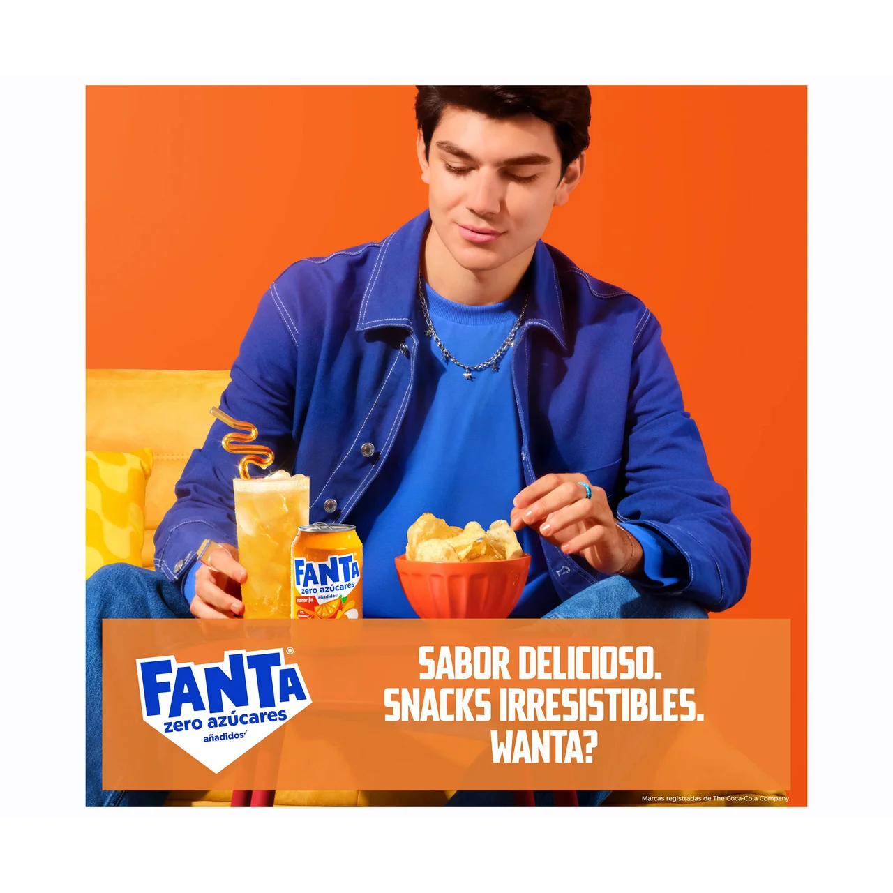 FANTA ZERO Refresco de naranja lata zero azúcares de 330 ml.
