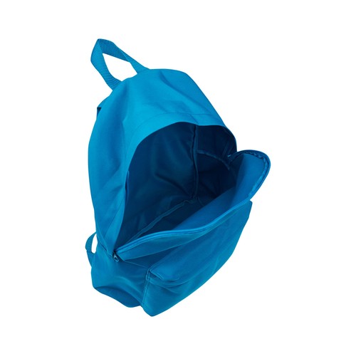 Mochila juvenil azul básica con 1 compartimento y bolsillo inferior, 24 litros PRODUDUCTO ECONÓMICO ALCAMPO, 31x42x3cm.