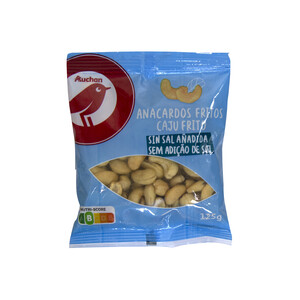 PRODUCTO ALCAMPO Anacardos fritos sin sal añadida PRODUCTO ALCAMPO 125 g.