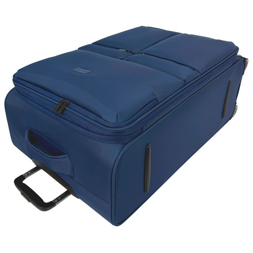 Maleta grande tipo trolley 8 ruedas  polysoft  75cm azul oscuro. AIRPORT