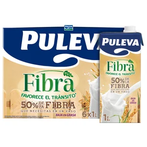 PULEVA Preparado lácteo bajo en grasas, y con alto contenido en fibra Fibra 6 x 1 l.