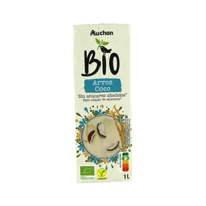 ALCAMPO ECOLÓGICO Bebida vegetal de arroz y coco ecológica 1 l.