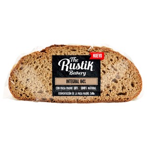 THE RUSTIK BAKERY Pan de hogaza integral 450 g.