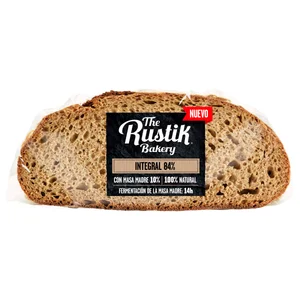 THE RUSTIK BAKERY Pan de hogaza integral 450 g.