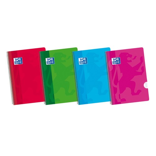 Cuaderno A4 con cuadrícula de 4x4 mm, 80 hojas de 70 g OXFORD.