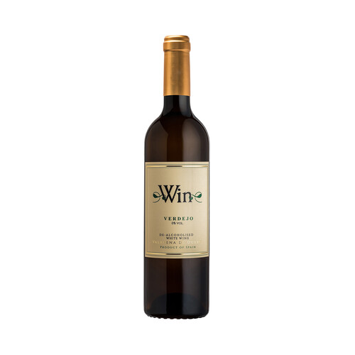 WIN  Vino blanco desalcoholizado (0% alcohol) botella de 75 cl.