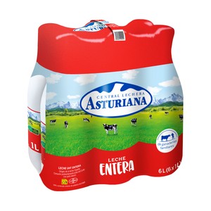precios Central Lechera Asturiana Leche Entera Botella 6 X 1 L. en Alcampo
