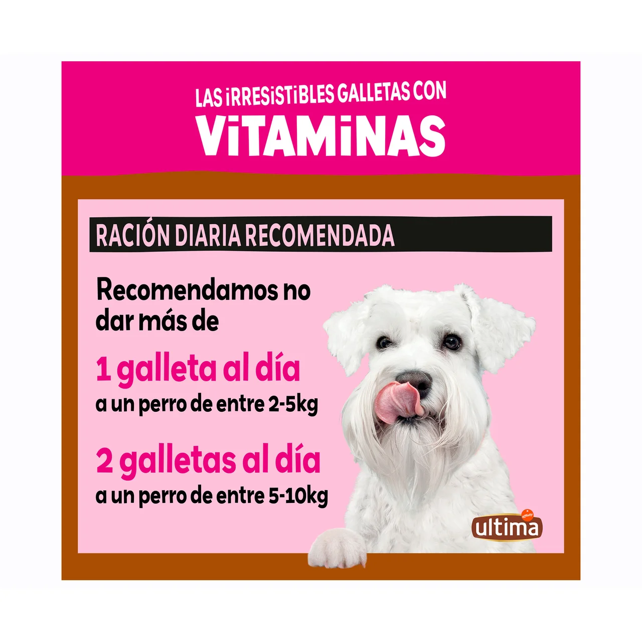 Snack perro mini galletas con vitaminas 150 gr.