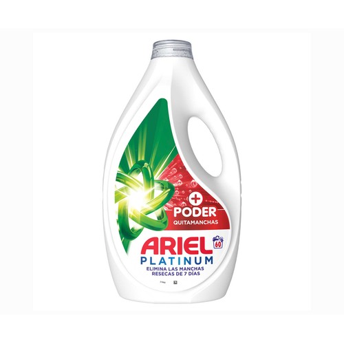 ARIEL Detergente líquido extra poder quitamanchas 60 DS
