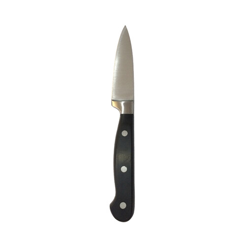 Cuchillo pelador/mondador con hoja de acero inoxidable de 9cm y mango forjado, ACTUEL.                                                                                                     
