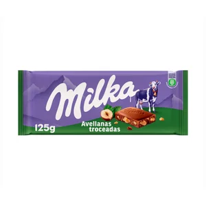 MILKA Chocolate de leche con avellanas 125 g.