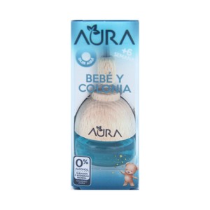 Imagen de AURA Ambientador de coche con perfumador de madera para colgar con olor a colonia de bebe AURA.