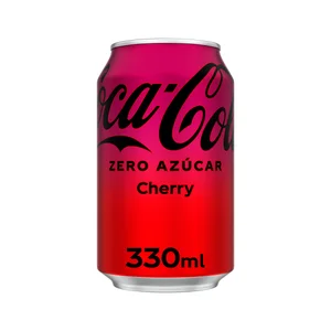 COCA COLA Zero azúcar Refresco de cola cherry lata de 330ml