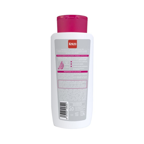 KERZO Mujer Champú revitalizante y anti-caída para todo tipo de cabellos 400 ml.