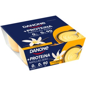 DANONE + Proteína Natillas de vainilla con alto contenido en proteínas 4 x 120 g.