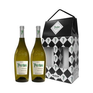 Imagen de PROTOS  Estuche con 2 botellas de vino blanco verdejo con D.O. Rueda.