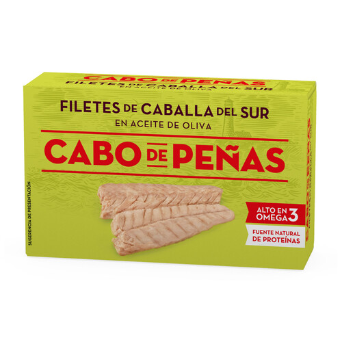 CABO DE PEÑAS Caballa del Sur, filetes en aceite de oliva 75 g.