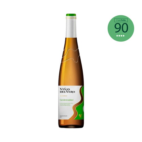 Vino blanco con denominación de origen Somontano VIÑAS DEL VERO botella de 75 cl.