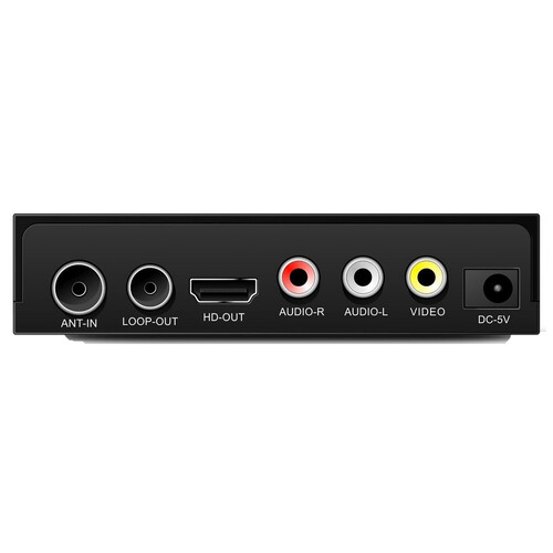 Sintonizador TDT HD T2 BSL 150, HDMI, USB reproductor, Euroconector, Audio y Vídeo por RCA.