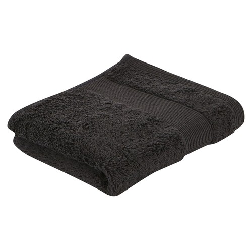 Toalla de tocador negra, 650g/m² de densidad, ACTUEL.