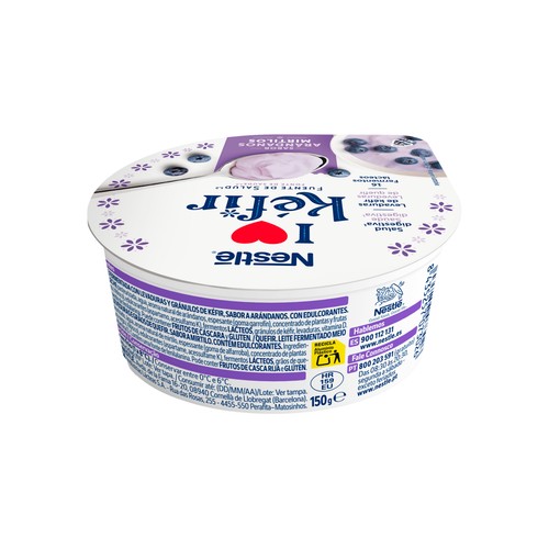 NESTLÉ Kéfir con sabor a arándanos 150 g.