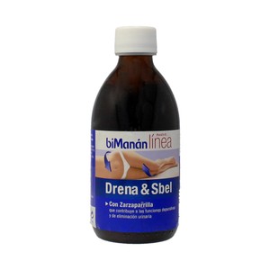 BIMANÁN Complemento alimenticio a base de 8 plantas y 2 frutas BIMANAN LÍNEA DRENA&SBEL 300 ml.