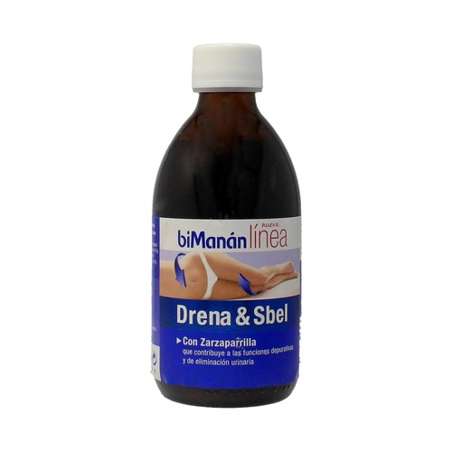 BIMANÁN Complemento alimenticio a base de 8 plantas y 2 frutas BIMANAN LÍNEA DRENA&SBEL 300 ml.