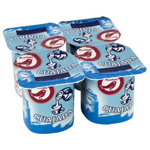 Cuajada natural PRODUCTO ALCAMPO 4 x 125 g.
