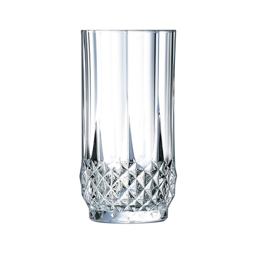 Vaso con relieve de cristal con capacidad para 0,28 litros, ECLAT.