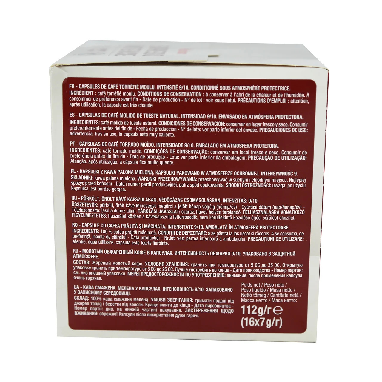 PRODUCTO ALCAMPO Café en cápsulas Espresso intenso I9, 16 uds.