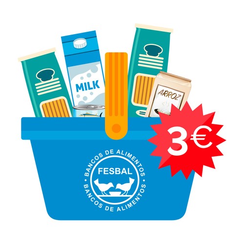 Donación de 3€ a la Federación de BANCOS DE ALIMENTOS Campaña La Gran Recogida de Alimentos 2026.