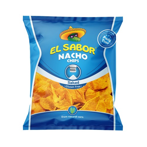 EL SABOR  Nacho chips con sal 225 gr.